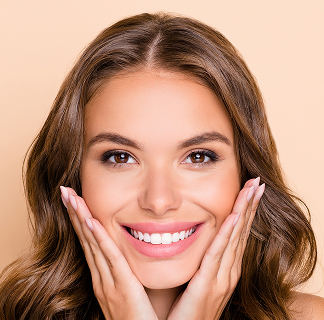 young woman with beautiful smile
