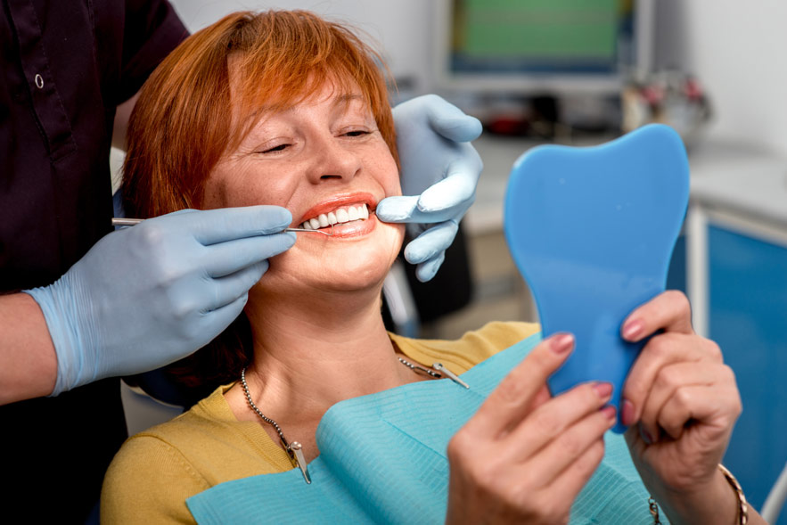 dentures for a patient in Cooper City